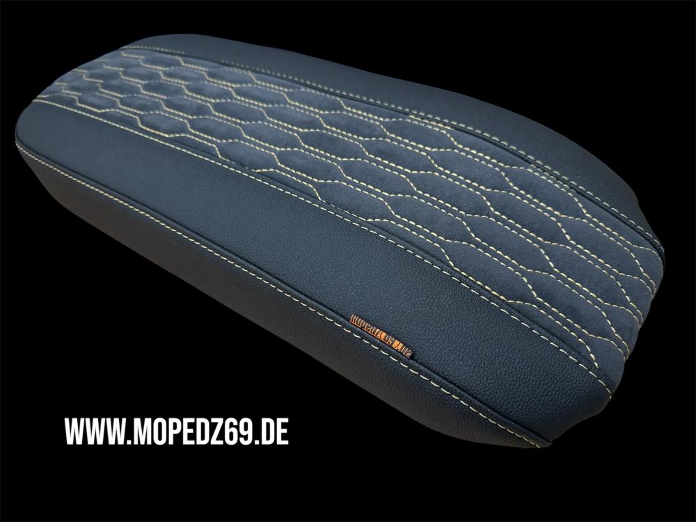 Sitzbank Custom lang mit Wabenmuster für Schwalbe