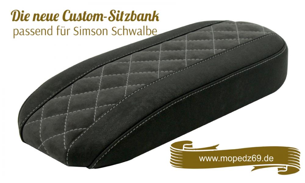 Sitzbank Custom geeignet f&uuml;r Simson KR51 Schwalbe 